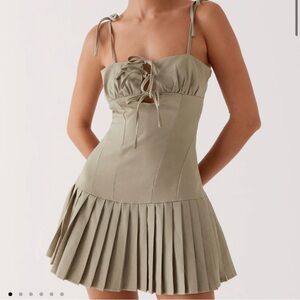 Peppermayo Exclusive - Love Seeker Corset Mini Dress - Sage